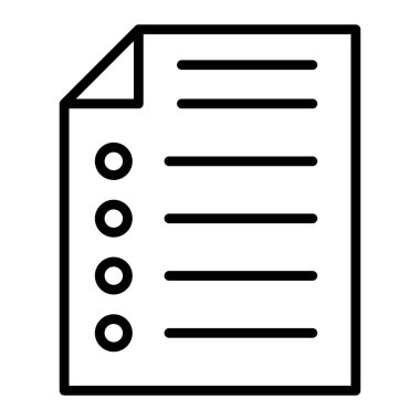 Belge. Web simgesi basit illüstrasyon