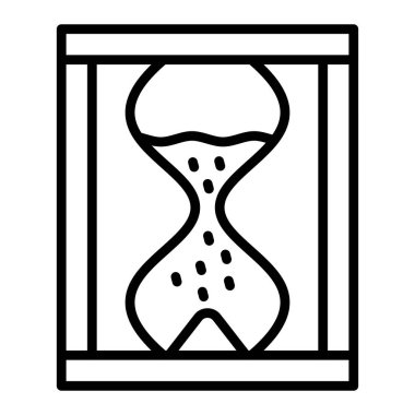 Kum saati. Web simgesi basit tasarım