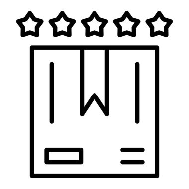 shopping bag icon vector. outline flat style illustration.