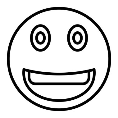 yüz simgesi simgesi. Web için üzgün göz vektör simgelerinin özet çizimi