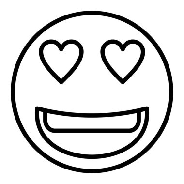 Moda Biçimli Emoji Simgesi İzole Arkaplan