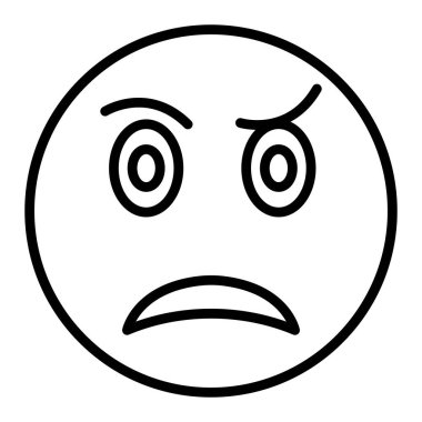 yüz simgesi, vektör illüstrasyonu