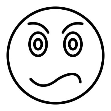 yüz simgesi, vektör illüstrasyonu