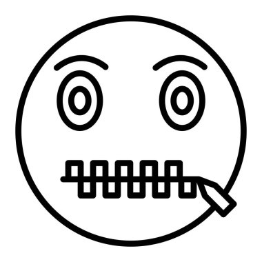 yüz simgesi simgesi. Web için üzgün göz vektör simgelerinin özet çizimi