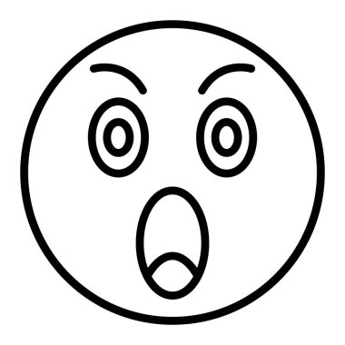 face emoticon icon. outline crying smile vector icons for web design isolated on white background