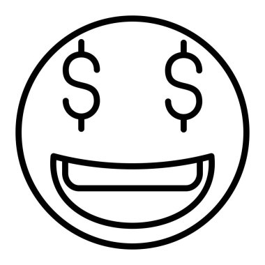 Gülümseme simgesi vektör illüstrasyon tasarımı ile yüz ifadesi