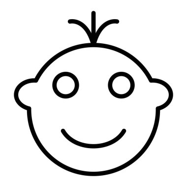 Bebeğim. Web simgesi vektör illüstrasyonu