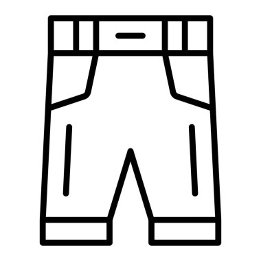 Şort. Web simgesi basit illüstrasyon