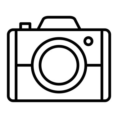 kamera simgesi vektör illüstrasyonu