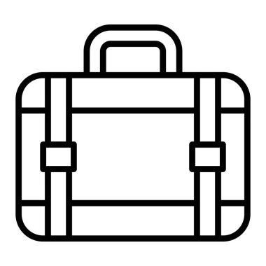 Çanta. Web simgesi basit illüstrasyon