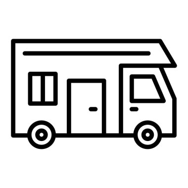 Otobüs. Web simgesi basit illüstrasyon