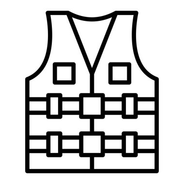 Yelek. Web simgesi basit illüstrasyon