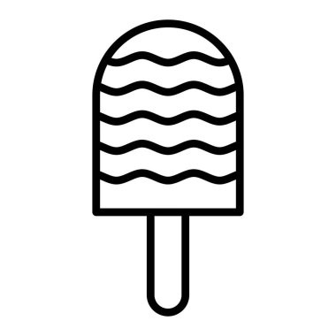dondurma ikonu vektör illüstrasyonu