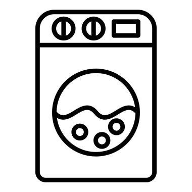 washing machine icon. simple illustration of laundry sponge vector icons for web