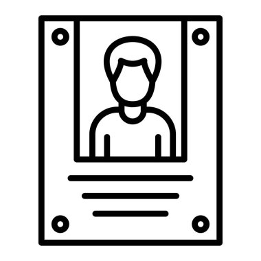 Kimlik kartı. Basit resimleme