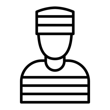 Maskeli bir adamın vektör çizimi