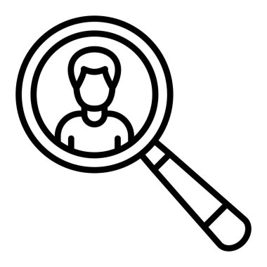 Arama simgesi vektör illüstrasyonu