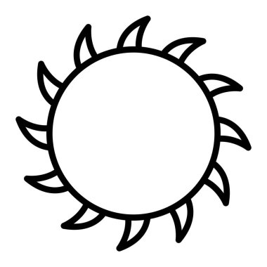 Güneş Simgesi Vektör illüstrasyonu