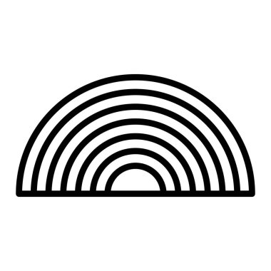 Gökkuşağı simgesinin vektör çizimi