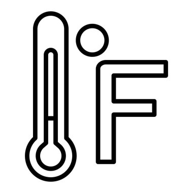 Termometre. Web simgesi basit tasarım