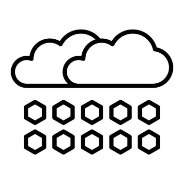 bulut hava illüstrasyon sembol simge vektör