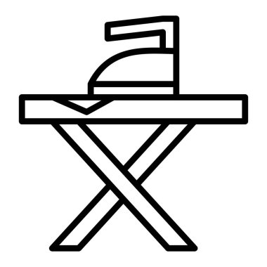 Sandalye. Web simgesi basit illüstrasyon