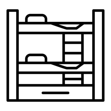 suitcase icon. outline illustration of luggage vector icons for web