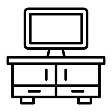 kanepe ikonu vektör illüstrasyonu