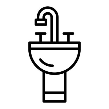 toilet icon vector isolated on white background for your web and mobile app design, tap logo concept
