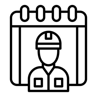 Bir itfaiyeci simgesinin vektör çizimi