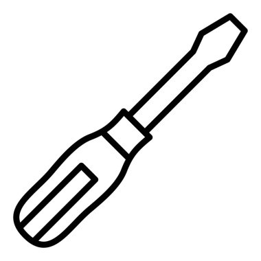 screwdriver icon. simple illustration of wrench tool vector icons for web design isolated on white background