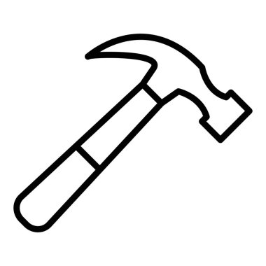 Çekiç ikonu vektör illüstrasyonu