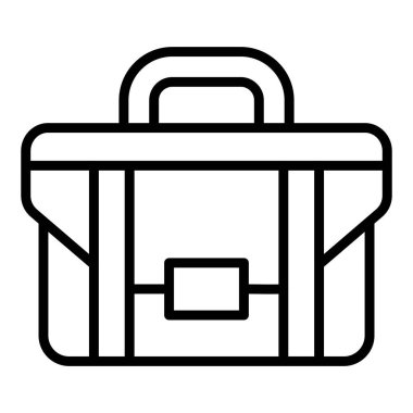 çanta simgesi vektör illüstrasyonu