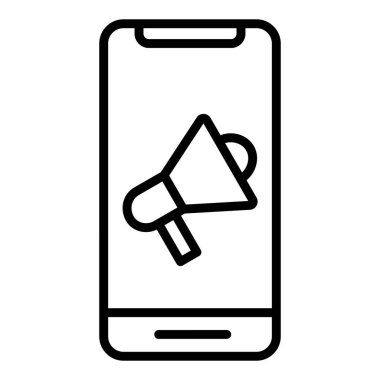 mobile phone icon vector isolated on white background for your web and app design