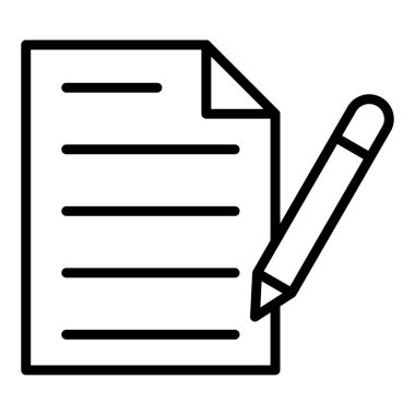 Belge. Web simgesi basit illüstrasyon