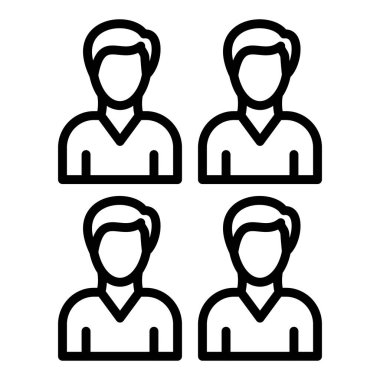 avatar simgesi vektör illüstrasyonu