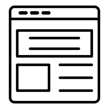 Tarayıcı penceresi. Basit tasarım