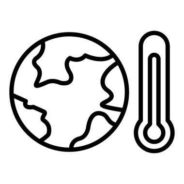 Bir gezegen simgesinin vektör illüstrasyonu