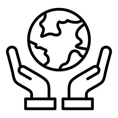 küresel çevre. Web simgesi