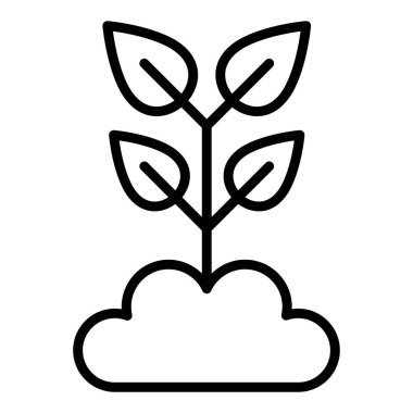 Bitki. Web simgesi basit tasarım