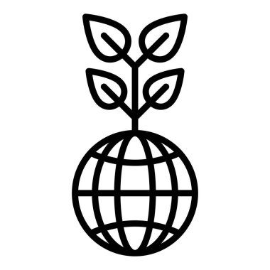 Toprak. Web simgesi basit illüstrasyon