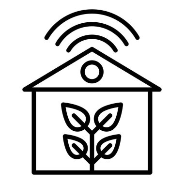 Bir eko simgesinin vektör illüstrasyonu