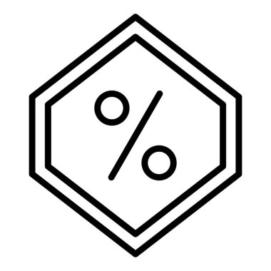 yüzde indirim simgesi vektör illüstrasyonu