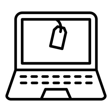 shopping cart icon. outline smartphone with credit card vector illustration