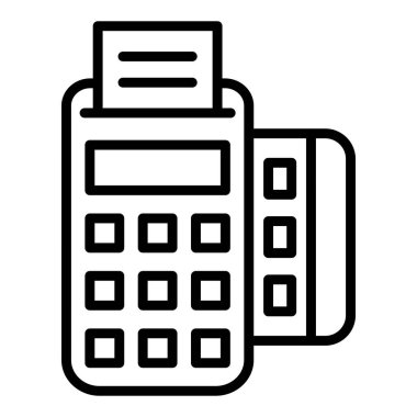 hesap makinesi simgesi vektör illüstrasyonu