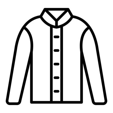 Ceket. Web simgesi basit illüstrasyon