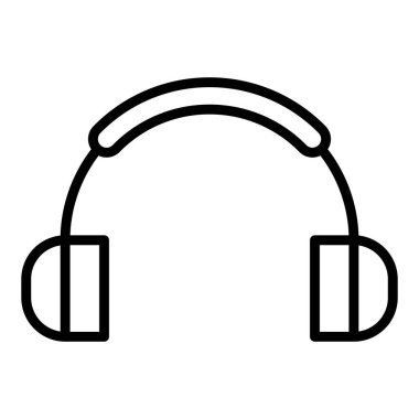 kulaklık simgesi vektör illüstrasyonu