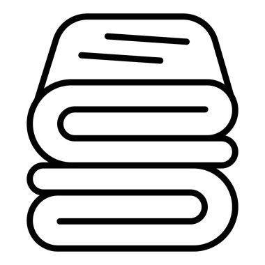 stack of black and white line vector icon.