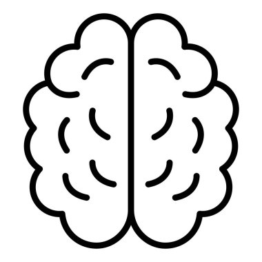 beyin ikonu vektör illüstrasyonu