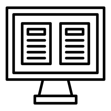 bilgisayar simgesi vektör illüstrasyonu